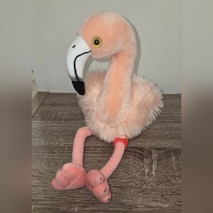 Aurora 2018 Pink Flamingo With Bandage Plush Soft Stuffed Animal 15"